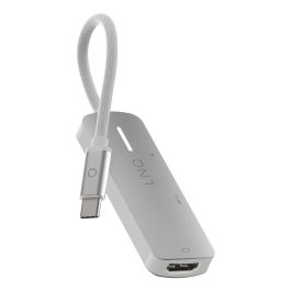 Hub USB Linq Byelements LQ49031 Blanco Gris