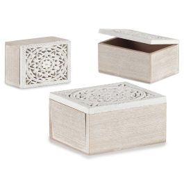 Caja Calada Madera Rectangular Blanco Giftdecor 16X8CM (12 Unidades) Precio: 40.59000055. SKU: B1AXKEQNXL