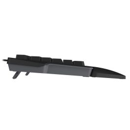 GENESIS Rhod 350 Teclado Gaming Membrana USB QWERTY Español Completo RGB con Reposamuñecas Negro