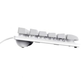 Trust GXT 833W Thado Teclado Gaming USB TKL QWERTY Español Blanco con Iluminación LED Multicolor y Diseño Compacto Trust GXT 833W Thado Teclado Gaming USB TKL QWERTY Español Blanco con Iluminación LED Multicolor y Diseño Compacto