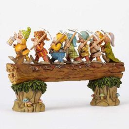 Enesco Figura Disney Los Siete Enanitos de Resina Pintada a Mano, 21 cm