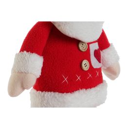 DKD Home Decor Figura Blanco y Rojo Poliéster 10x38x20 cm (4 Unidades) DKD Home Decor Figura Blanco y Rojo Poliéster 10x38x20 cm (4 Unidades)