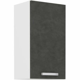 Armario alto con 1 puerta batiente - Gris mate - L 40 x P 31,6 x 72 cm - LASSEN