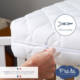 Colchón para bebé de Bambú - 70x140x10 cm - Viscosa suave - Desenfundable - Sin tratamiento químico Colchón para bebé de Bambú - 70x140x10 cm - Viscosa suave - Desenfundable - Sin tratamiento químico