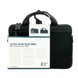 DICOTA Maletín Ultra Skin Plus PRO para portátil 12-12.5" (30.5-31.8cm) Negro, Cuero, Neopreno, Nylon, Asa de transporte