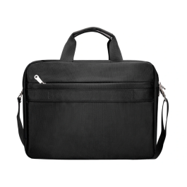 Q-connect Maletín para Portátil 15,5" Negro con 1 Asa y 1 Bolsillo Exterior, 390x310x120mm