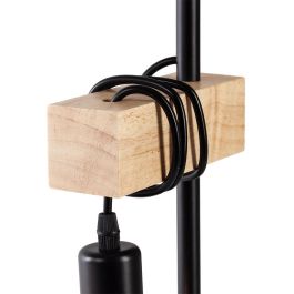 Lámpara de Mesa Adriana de Metal y Madera con Casquillo E27 para Iluminación y Decoración de Salón, Dormitorio, Comedor SKD-T6000