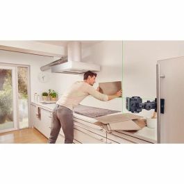 Bosch Quigo verde Nivel Láser de Líneas Cruzadas Autonivelante Haz Verde Alcance 12m Alta Visibilidad Incluye 2 Pilas