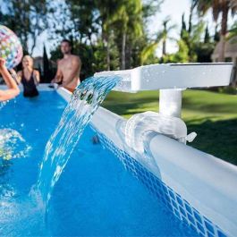 Cascada agua con luces led multicolor adaptable a piscinas intex 38x33,5x31,5 cm Cascada agua con luces led multicolor adaptable a piscinas intex 38x33,5x31,5 cm