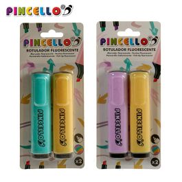 Set 2 Rotuladores Fluorescentes Pincello - Verde, Lila, Amarillo, Naranja - 8.5x2x19.5 cm (72 Unidades) Set 2 Rotuladores Fluorescentes Pincello - Verde, Lila, Amarillo, Naranja - 8.5x2x19.5 cm (72 Unidades)