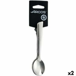 Cucharillas de Café Arcos Toscana Plateado Acero Inoxidable (2 Unidades)