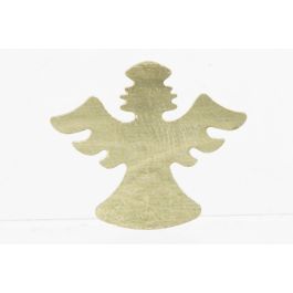DKD Home Decor Decoración Navidad Moderna Ángeles de PVC, Dorado y Plateado, Pack de 2 Unidades