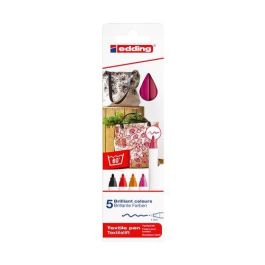 Marcador Textil Edding 4600 (Fino) Caja De 5 (Col. Calidos) Precio: 6.69000046. SKU: B1BQ79NPY5