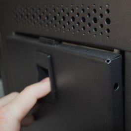 MicroConnect Armario mini mural de pared 10 pulgadas 7HU, puerta cristal, paneles desmontables, Negro RAL 9004