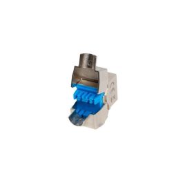 Lanberg Conector Keystone RJ-45 Cat.8.1 S/FTP Apantallado Toolless Metálico Plata Ultra Alta Velocidad Redes PoE