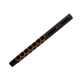 Belius Legacy Boligrafo de Aluminio Diseño Hexagono Naranja Cuerpo Negro Tinta Azul Caja de Diseño