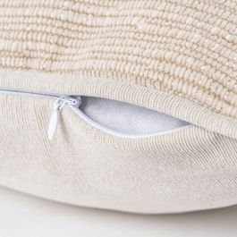 Cojín Beige Poliester 50 X 30 cm