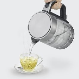 Severin WK 3420 Tetera / Hervidor de Agua de Vidrio y Acero Inoxidable, 1.7 L, 2200 W