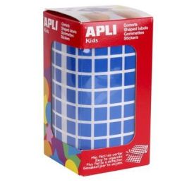 Apli Gomets Cuadrados 10 mm Rollo Azul -Rollo 6372 Unidades- Precio: 3.50000002. SKU: B1AKWB3R4Q