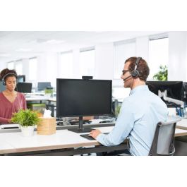 Logitech Zone Wired UC Auriculares con Micrófono, Cancelación de Ruido Dual, USB-C, Certificación Microsoft Teams, 1.9m