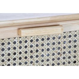 DKD Home Decor Cajonera Balines Rejilla 20 Natural 30 x 72 x 40 cm