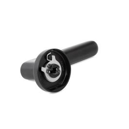 SYSTEM Roseta Modelo Ellipse Ø52mm Zamak - Acabado Negro Mate - Resistente y Duradera para Puertas y Muebles de Fácil Instalación