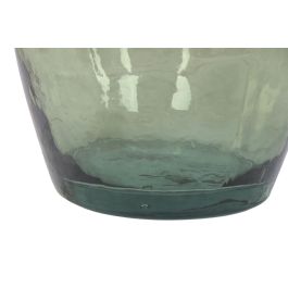 DKD Home Decor Jarron Tropical Verde 30 x 100 x 30 cm Cristal Reciclado