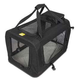 Abc Cs2 PS1310BKXL Jaula de Transporte para Mascotas Talla XL 81.3x58.4x58.4 cm Resistente al Agua 3 Entradas Almohadilla Reversible Abc Cs2 PS1310BKXL Jaula de Transporte para Mascotas Talla XL 81.3x58.4x58.4 cm Resistente al Agua 3 Entradas Almohadilla Reversible