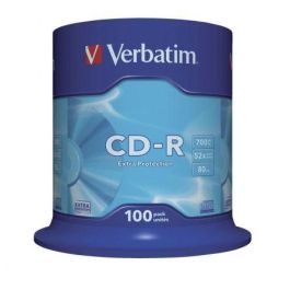 Verbatim Cd-R, 700Mb, 52X, 100 Pack Spindle, Superficie Extra Protection Precio: 41.50000041. SKU: B15XZPTHQQ
