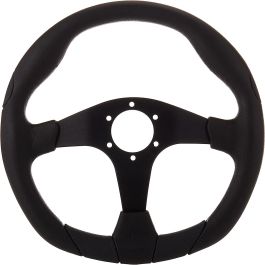Momo MOMVQUARK350BLKR Volante Tuning Quark 350 mm Piel Negra Ovalado con Radios Antracita y Botón de Bocina Incluido Momo MOMVQUARK350BLKR Volante Tuning Quark 350 mm Piel Negra Ovalado con Radios Antracita y Botón de Bocina Incluido