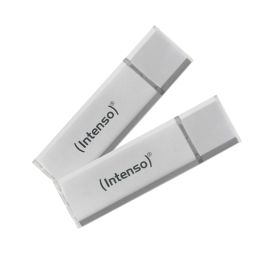 Intenso 3531490 Memoria USB 3.2 Ultra 64GB Pack 2 Unidades Aluminio Plata
