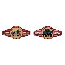 DKD Home Decor Perchero de Pared Vintage Metálico Bicolor Rojo Negro 60 cm Ancho, con 4 Colgadores (Largo 4 cm, Alto 28 cm)