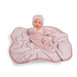 Muñeca bimba lagrimitas con mantita de invierno 37 cm llorona. incluye manta