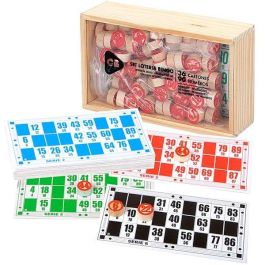 Juego bingo de madera con 36 cartones