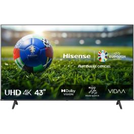 Hisense 43A6N Televisor Smart TV LED 43 pulgadas (108 cm) con resolución 4K UHD, tecnología HDR 10+, 60Hz y 3 entradas HDMI Precio: 401.50000022. SKU: B1H2NWZ5Q4
