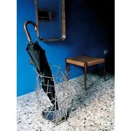 Alessi FC07 BLOW UP Paragüero de Acero Cromado Diseñado por Fratelli Campana Alessi FC07 BLOW UP Paragüero de Acero Cromado Diseñado por Fratelli Campana