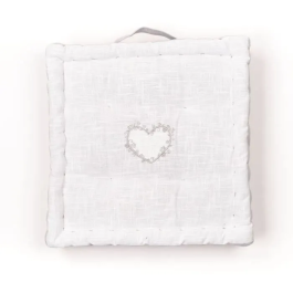 Today TOD1700239379098 Cojín de Suelo Slub x Chambray x Bordado Constance 40 x 40 x 10 cm