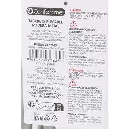 Taburete Maderametal 30x46 cm Confortime (6 Unidades) Taburete Maderametal 30x46 cm Confortime (6 Unidades)