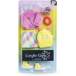 Corolle COR4062013610108 Vestidor Neón para Muñeca Maniquí de 28 cm con 7 Accesorios - Juego de Ropa