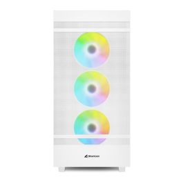 SHARKOON Midi C50 RGB White ATX Full Tower PC Blanco Vidrio Templado Iluminación RGB