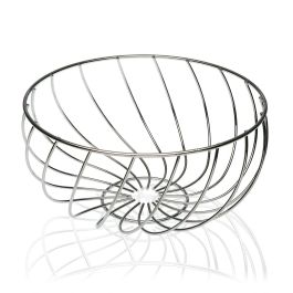 Frutero Metal Cromado Versa 28X14CM (2 Unidades) Frutero Metal Cromado Versa 28X14CM (2 Unidades)