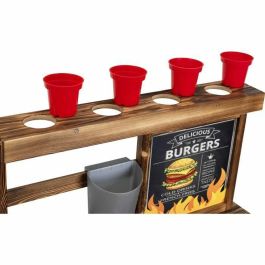 Klein Cocina de Verano 2368 con Accesorios - Cocina de Juguete de Madera para Picnic y Playa con 23 Accesorios