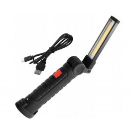 ORNO Linterna LED de Taller WL-12, con Batería Recargable 1200mAh, Iman y Brazo Flexible 270 Grados