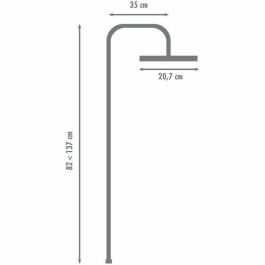 Edouard Rousseau EDO8414194500420 Columna de Ducha HERA sin Grifería - Negro