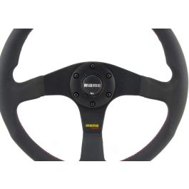 MOMO MOMVTUNERBLK32R Volante Tuner Competición Universal Piel Negra 320mm para Coche y Simulador Hecho en Italia