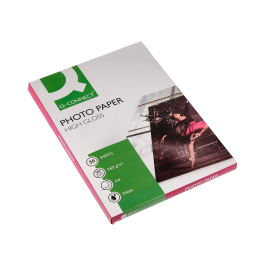 Q-connect Papel Fotográfico Glossy Din A4 260gr Alta Calidad Ink-jet Bolsa 50 Hojas