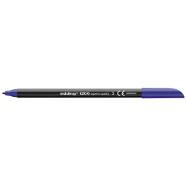 Edding Rotulador 1200 Punta Fibra Azul 0.5/1 mm para Escribir Dibujar y Bocetar