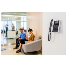 HP Teléfono IP Poly Edge E100 Negro con Pantalla IPS 2.8" y Conexión Gigabit Ethernet PoE