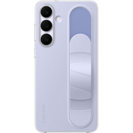 Samsung Funda Standing Grip para Galaxy S25 FE, Protectora con Soporte, Silicona, Azul Claro