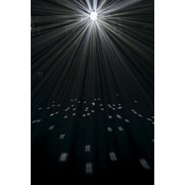 Algamlight Bola De Espejos Motorizada Efecto Profesional 9 Canales DMX Detección Música Automático 20W 2.9kg 320x320x110mm